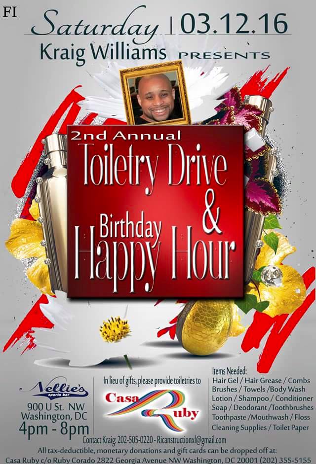 Toiletry Drive BD Party